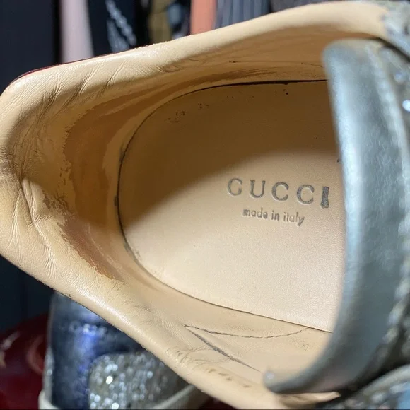 Authentic Gucci glitter sneakers - Picture 3 of 8